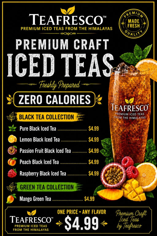 Hard Iced Tea Menu